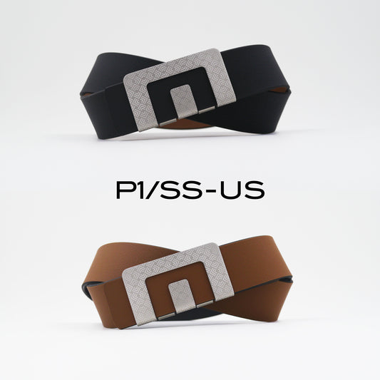 MIN BELT - SILVER P1 BUCKLE, USUAL STRAP